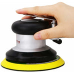Professional Air Random Orbit Sander, High Performance Mini Dual Action Pneumatic Polisher With, 13500Rpm (Silver 125Mm)