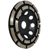 Diamond Grinding And Sanding Disc, 125Mm X 22.23Mm Double ROw Diamond Abrasive Wheel, For Grinding Screed, Concrete