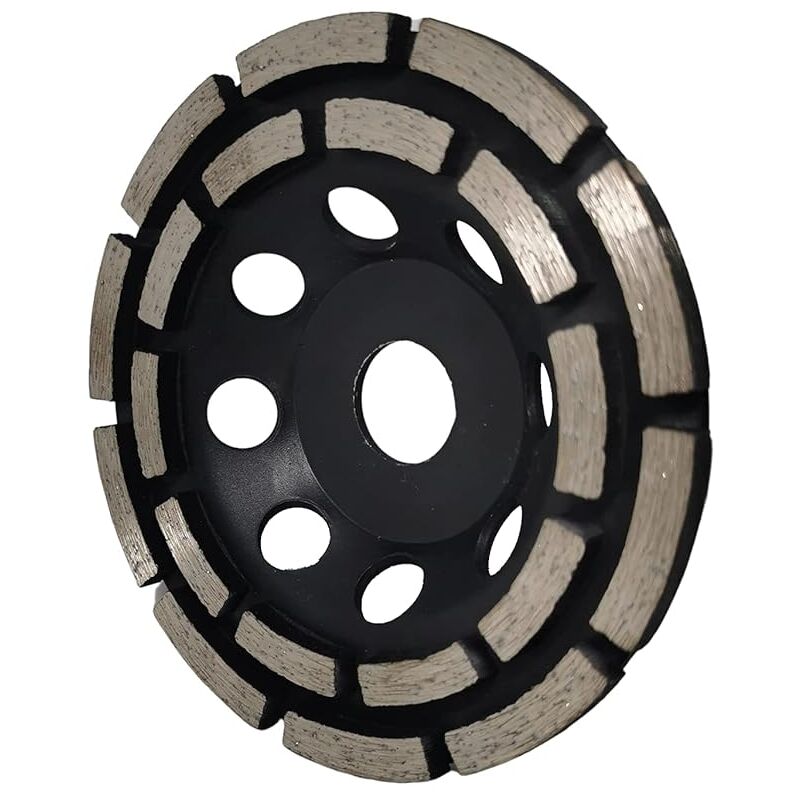 Diamond Grinding And Sanding Disc, 125Mm X 22.23Mm Double ROw Diamond Abrasive Wheel, For Grinding Screed, Concrete