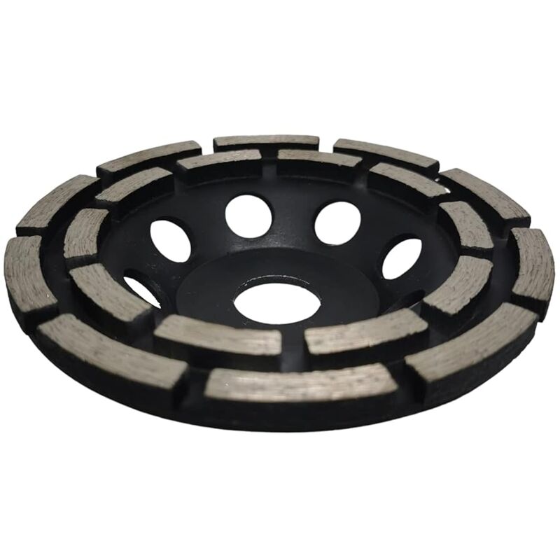 Diamond Grinding And Sanding Disc, 125Mm X 22.23Mm Double ROw Diamond Abrasive Wheel, For Grinding Screed, Concrete