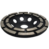 Diamond Grinding And Sanding Disc, 125Mm X 22.23Mm Double ROw Diamond Abrasive Wheel, For Grinding Screed, Concrete