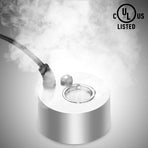 Fogger 24V Metal Ultrasonic Mist Maker Fogger For Pond, Aquarium, Garden, Halloween Eu Plug (Silver)