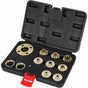 ROuter Guide Kit, 11 Pieces Imperial Size Brass ROuter Template Guide Kit, With Lock Nut Adapter With Case