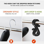 100 pcs Mini Black White Plastic Gutter Hooks With Shape Clip Outdoor Light Hooks For Wedding Christmas Halloween