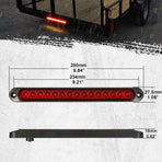 2 pcs 12V 15 LED Trailer Brake Tail Light Bar Waterproof Rear Lights Running Lights Identification Light For Offroad
