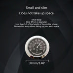 Auto Car Vehicle Thermometer/Hygrometer Clock Mini Small Classic DAshboard Thermometer Car Cool Decoration Metal Alloy