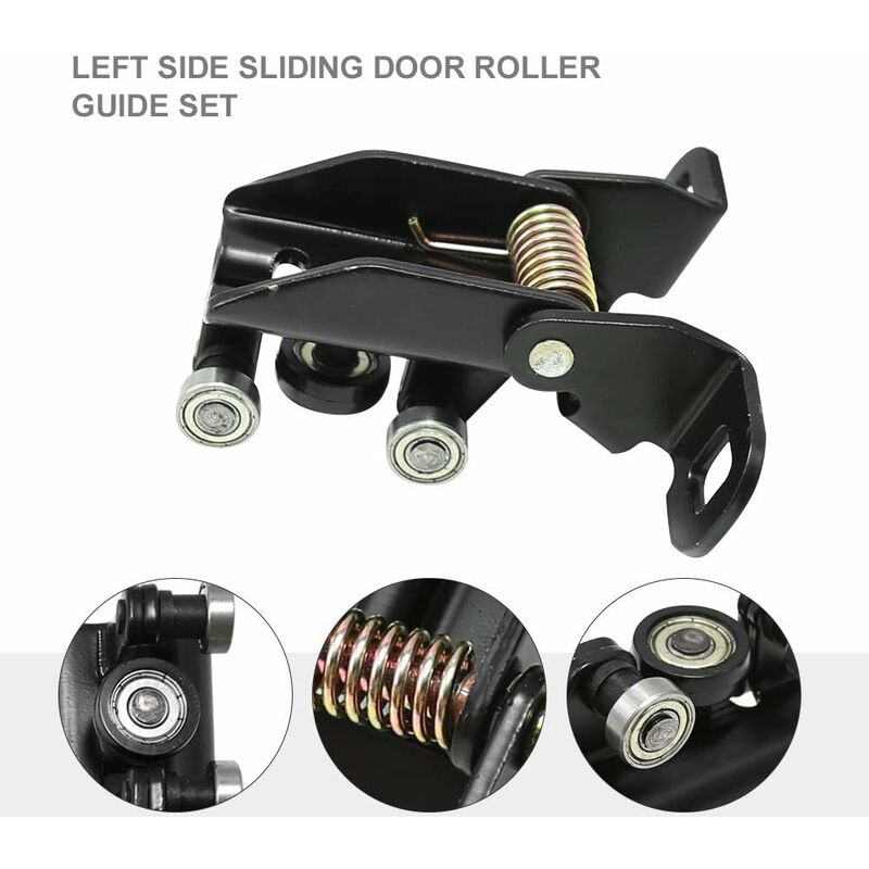 3 pcs Set Left Sliding Door Guide ROllers For Transit Mk6 Mk7 Left 1667675 (Top + Middle + Bottom)