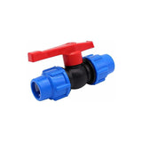 Plastic Ball Valve For 32Mm Compression Pipe - Front View