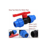 Plastic Ball Valve For 32Mm Compression Pipe - Top-Down View