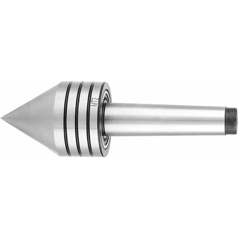 Lathe Turning Tool Mt2 Heavy Duty Live Bearing Tailstock Center Metal Woodturning Tools Single Lathe Tool
