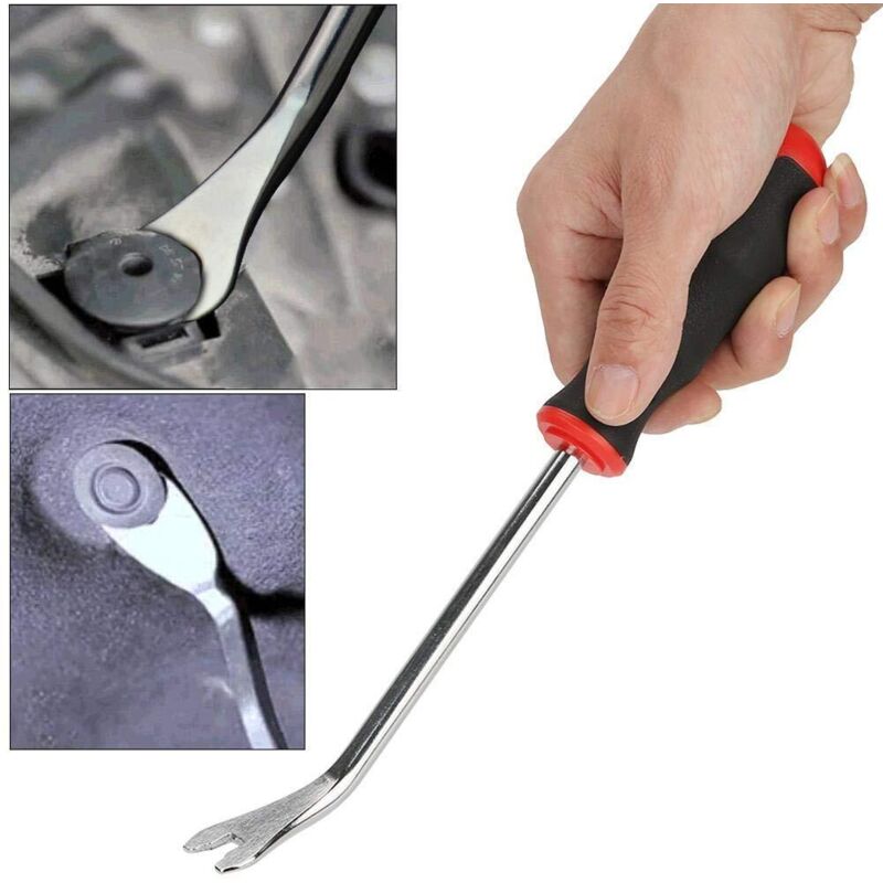Steel Crowbar, Rivet Demolition Tool For Car Door Repair Buckle Trim Screwdriver Removal