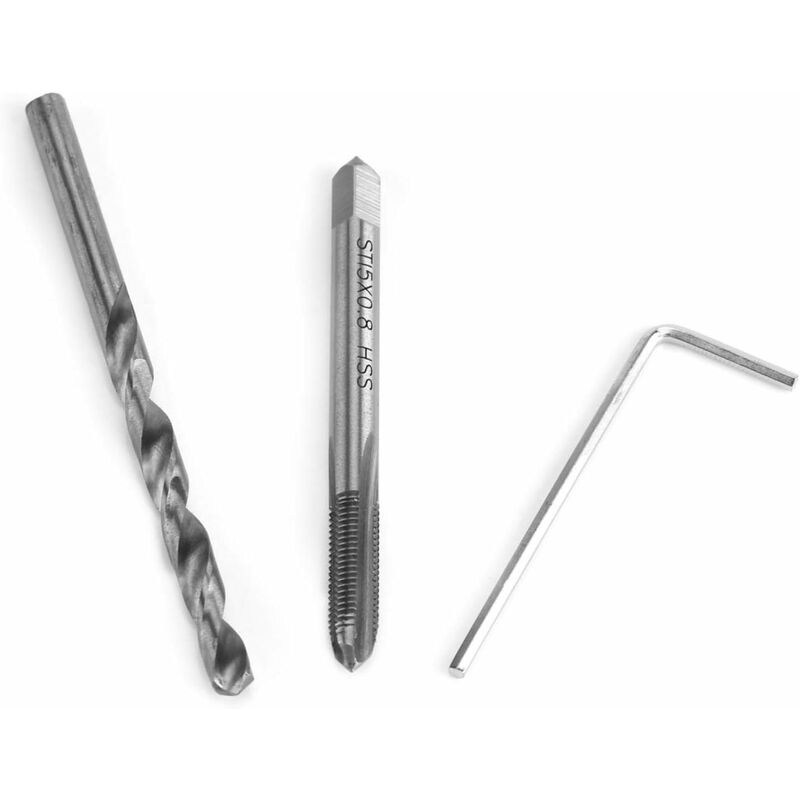 30 pcs M5/M6/M8 Thread Repair Insert Kit Hand Tool Set Compatible For Engine And Other Automotive Repair[M8]