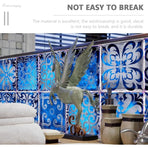 10 pcs Wall Tile Stickers Self Adhesive Tile Sticker Wallpaper For Kitchen Living ROom Bathroom Home Decor 20X20Cm
