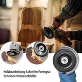 2 Pieces Wood Discs For Angle Grinder Ø 125 Mm X 22.2 Mm, Fast Cutting Wood Grinder And Sanding Discs For Angle - Top-Down View