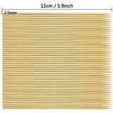 400 Wooden Bamboo Skewers Sticks For Bbq Fruit Chocolate Fondue Fountain 15Cm - Front View