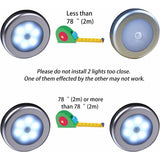 Wireless LED Motion Sensor Light For Closet, Stairs, Hallway, Kitchen, Bedroom (6 pcs) (Silver Shell (White Light)