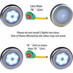 Wireless LED Motion Sensor Light For Closet, Stairs, Hallway, Kitchen, Bedroom (6 pcs) (Silver Shell (White Light)