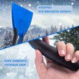 2 Pieces Frost Scraper Windshield, Strong And Durable Ice Scraper, Snow Scrapers For Car, With Non-Slip Handle For Car - Front View
