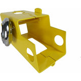 Heavy Duty Steel Caravan/Trailer Hitch Lock With Padlock - Front View