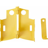 Heavy Duty Steel Caravan/Trailer Hitch Lock With Padlock - Top-Down View