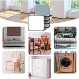 Furniture Sliders, 16 Pieces Ptfe Teflon Square Self-Adhesive Furniture Sliders Suitable For Smooth Floors And Carpets