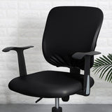 Pu Office Chair Cover Removable Stretch Armchair Cover Swivel Chair Protector Waterproof Oilproof For Banquet Home, - Top-Down View