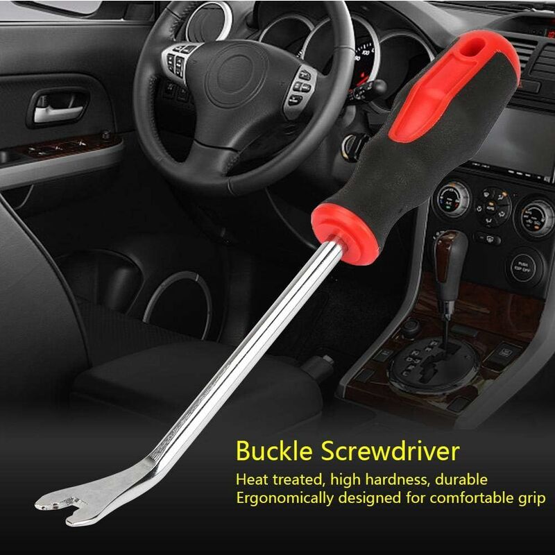 Buckle Screwdriver Removal Pliers Chrome Vanadium Alloy Steel Crowbar Repair Tool