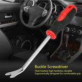 Buckle Screwdriver Removal Pliers Chrome Vanadium Alloy Steel Crowbar Repair Tool - Top-Down View
