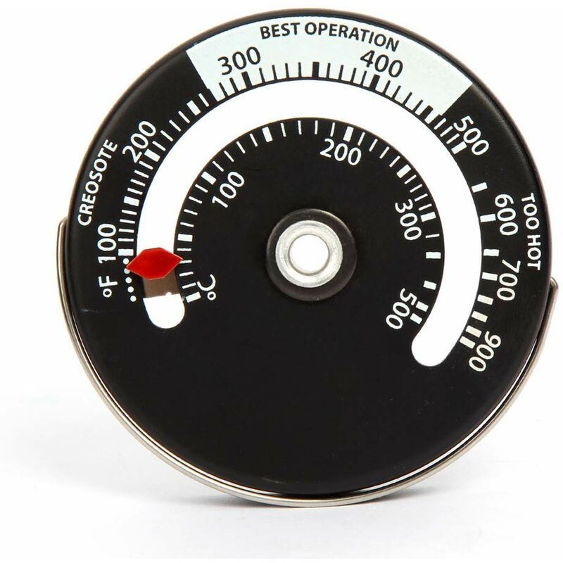 Magnetic Stove Wood Stove Thermometer Fireplace Temperature Monitor Gauge For Flue Gas Burner Bbq
