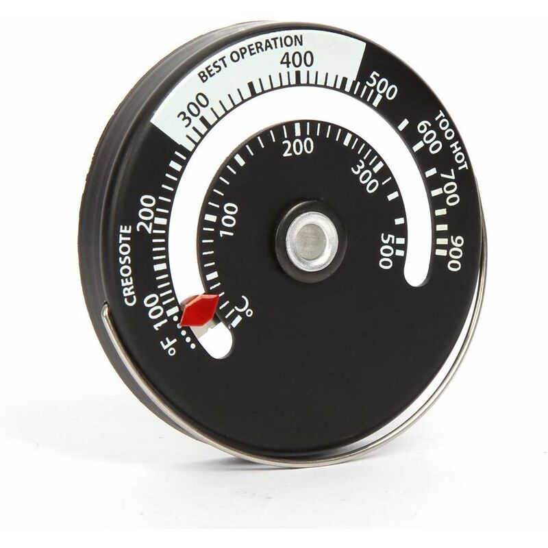 Magnetic Stove Wood Stove Thermometer Fireplace Temperature Monitor Gauge For Flue Gas Burner Bbq