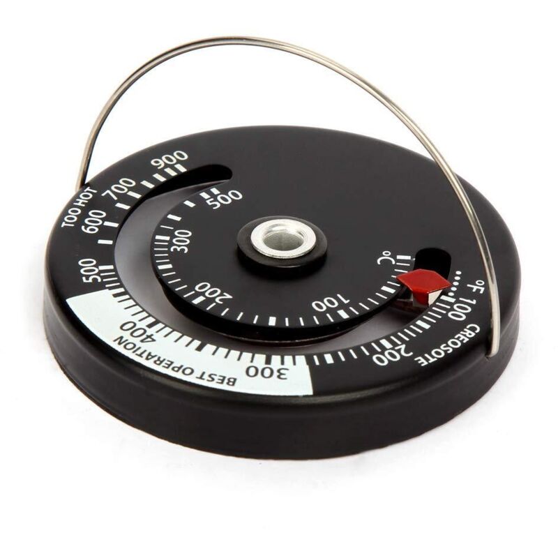 Magnetic Stove Wood Stove Thermometer Fireplace Temperature Monitor Gauge For Flue Gas Burner Bbq