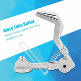 Glass Tube Cutter Glass Tube Cutter, Glass Tube Cutter, Durable Zinc Alloy Glass Tube Pipe Cutter Hand Tools - Top-Down View