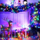 Christmas Fairy Lights LED Multicolor String Lights 2 Pack 10M 100 LEDs Battery Operated String Lights For Bedroom - Front View