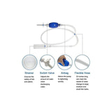 Aquarium Cleaning Kit - 5 In 1 Algae Scraper And Aquarium Gravel Cleaner - Hand Siphon Pump To Drain And Replace Your - Front View