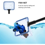 Aquarium Cleaning Kit - 5 In 1 Algae Scraper And Aquarium Gravel Cleaner - Hand Siphon Pump To Drain And Replace Your - Top-Down View