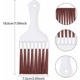 3 pcs Air Conditioner Condenser Cleaning Brush, Stainless Steel Air Conditioner Fin Cleaner, Refrigerator Coil Cleaning - Front View