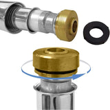 2M Extra Long Smooth Chrome Shower Hose (G1/2) - Front View
