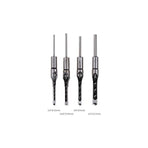 4 pcs Chisel Set Square Hole Drill Bits, Steel Hollow Chisel Woodworking Tools Set (1/4-1/2-5/16-3/8 Inch)