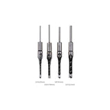 4 pcs Chisel Set Square Hole Drill Bits, Steel Hollow Chisel Woodworking Tools Set (1/4-1/2-5/16-3/8 Inch) - Side View