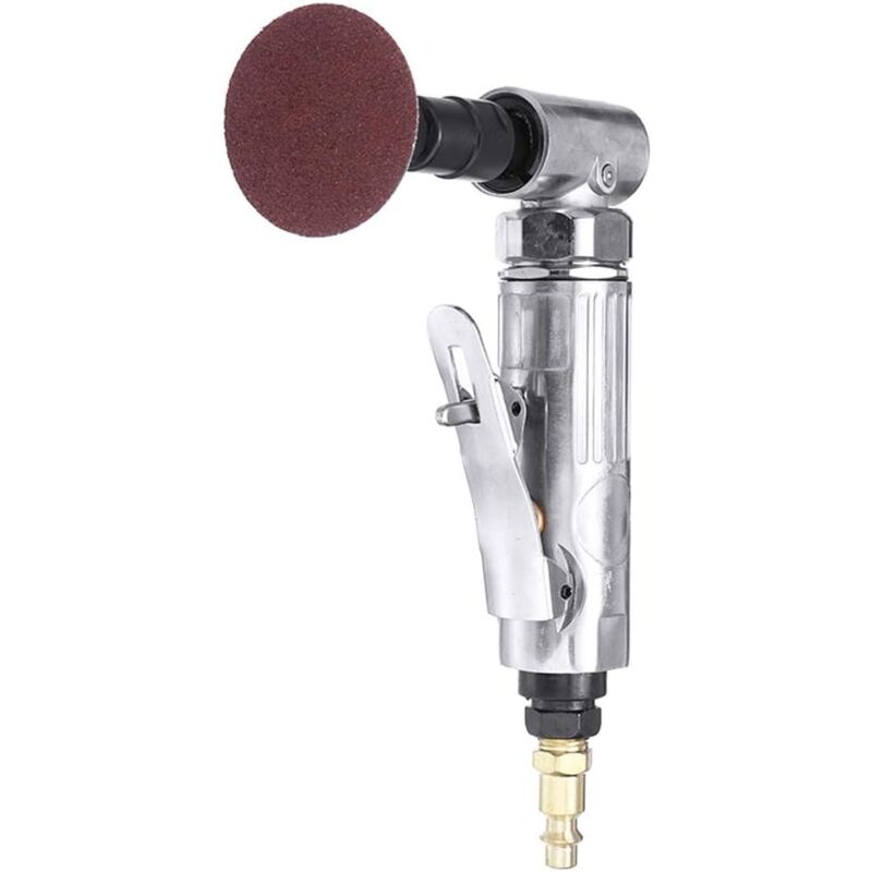 Air Die Grinder, 90° Bend Angle Grinder - 1/4" Air Inlet - With 2" Sanding Disc - Pneumatic Sander With Adjustable