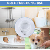 Pvc Shower Hose 2.5M, Universal Replacement, G1/2 Hose, High Pressure Resistance, Flexible And Anti-Breakage. - Side View