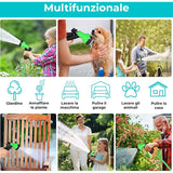 Expandable Hose Up To 10 Meters, Hose Reel With ROller And Wall Mount, Watering, Irrigation, Washing And Cleaning, 7 - Top-Down View