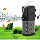 Adjustable Aquarium Filter 600L/H Aquarium Pump, Ultra-Quiet Internal Aquarium Filter Suitable For Aquariums Up To 200L