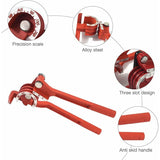 Tube Bender, 3 In 1 Tube Bender 6Mm/8Mm/10Mm Copper Tube Bender Copper Tube Cutter 180° Heavy Duty Manual Tube Bender - Front View