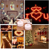 24 LED Flameless Tea Light Candles - Realistic & Bright, Battery Operated - Long Lasting For Wedding, Holiday, Party