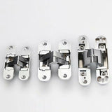 3D Invisible Hinge. Satin Stainless Steel. 2 Pieces, 2395Mm (Left + Right)