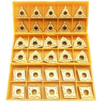 30 pcs Cnmg 431 + Wnmg 431 + Tnmg 331 Cnc Indexable Solid Carbide Blades For Lathe Turning Tool Holder.