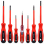 7-Piece Insulated Screwdriver Set 1000V Premium Cr-V Steel With Black Oxide Magnetic Tips And Tpr Non-Slip Handle