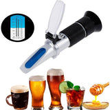 Brix Refractometer, Beer Wort Refractometer, Dual Scale – Specific Gravity 1.000–1.120 And Brix 0–32%, Replaces - Front View