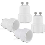 4X Socket Adapter - Gu10 To E14 Socket Converter - Bayonet Base Lamp Holder Adapter For LED Halogen Bulb